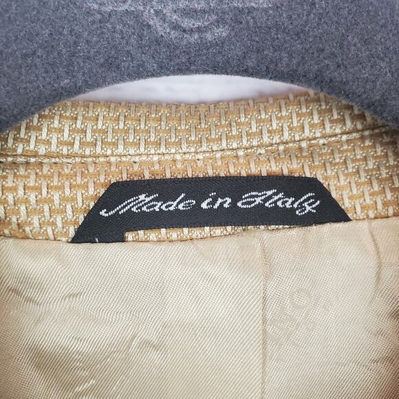 Sergio Valentino Men's Sport Coat Blazer Suit Jacket Tan Silk Wool Blend NWT 44 - Picture 3 of 15